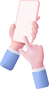 vecteezy 3d hand holding mobile phone isolated on pastel background 8879486
